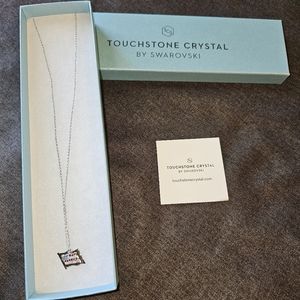Touchstone Crystal Proud to be  Flag Necklace